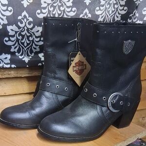 Harley-Davidson Black Combat & Moto Boots
